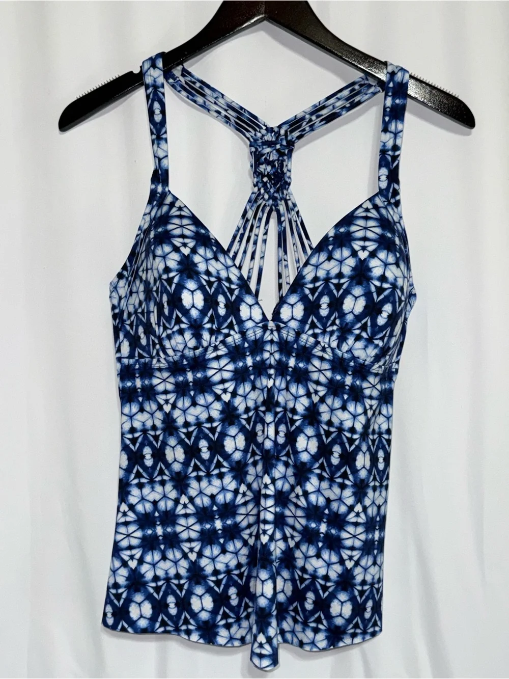 Apt. 9 Women’s XL/1X Blue 2-Piece Strappy Racerback Tankini Set